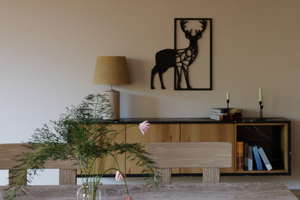 Half Framed Deer Wall Art: A Perfect Blend of Elegance and Nature