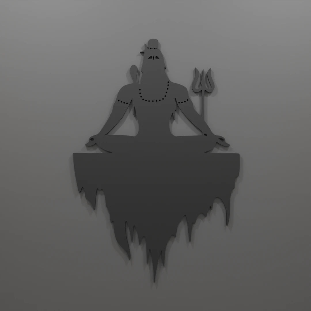 Metafurn Mahayogi Large Wooden Wall Art For Peaceful Interiors
