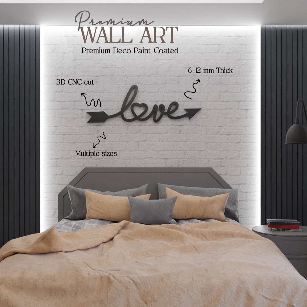 Metafurn Love wall art for bedroom