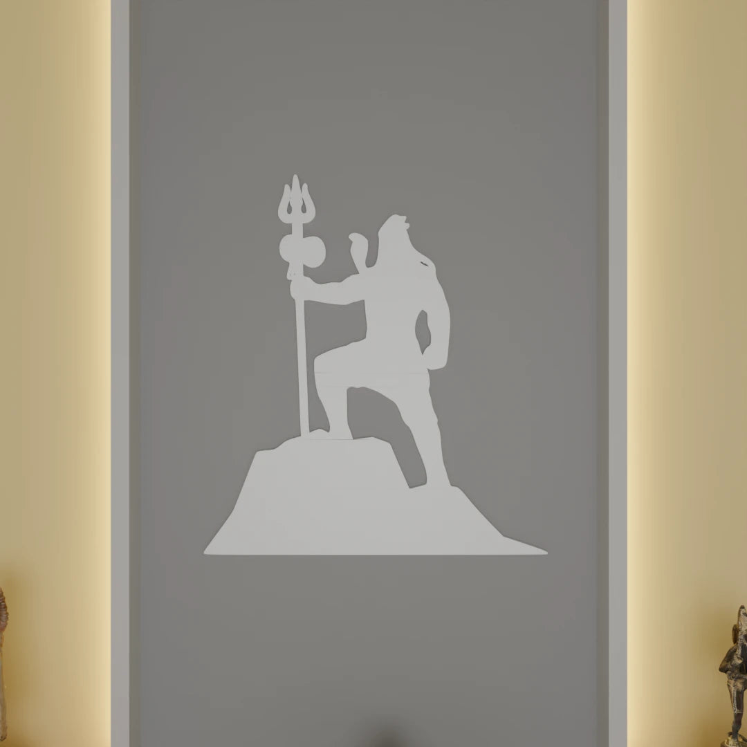 Metafurn Natraj Modern Wooden Wall Decor For Spiritual Ambiance