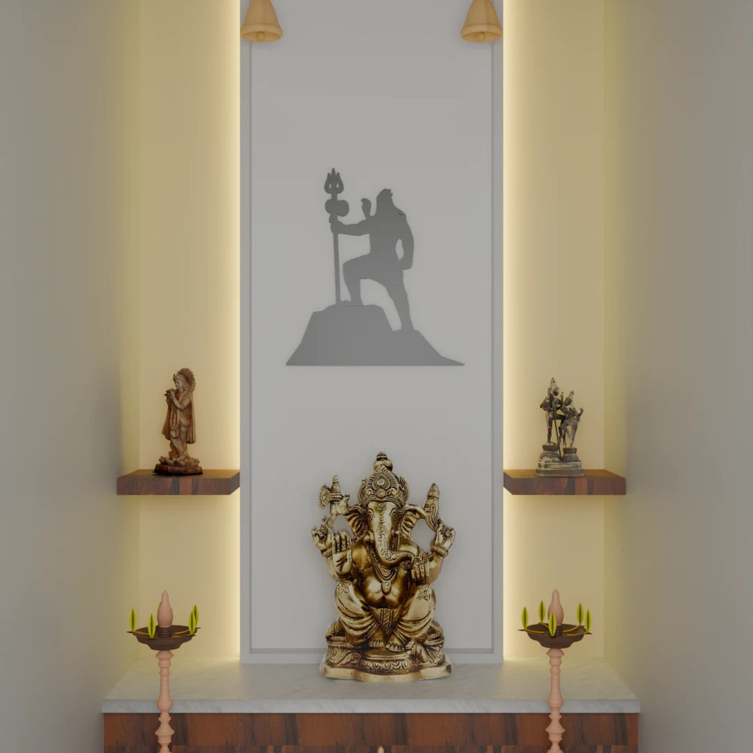 Metafurn Natraj Artistic Wooden Wall Decor For Mindful Living
