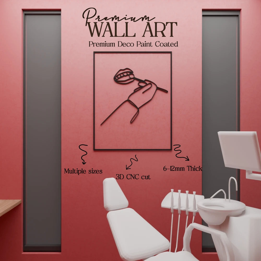 Dental Oral Health Check-Up Wall Art - 32x40 Inches