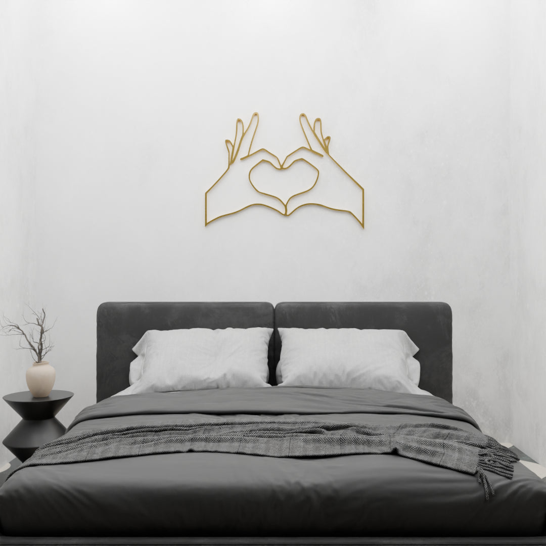 Modern Hand Gesture Heart decor by Metafurn