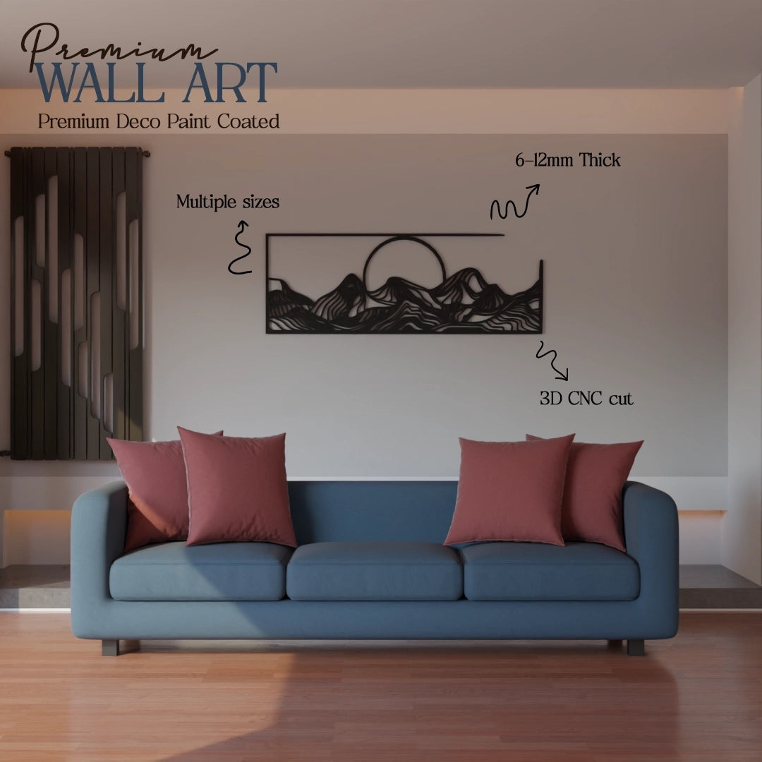 Metafurn Rising Sun wall decor for living room