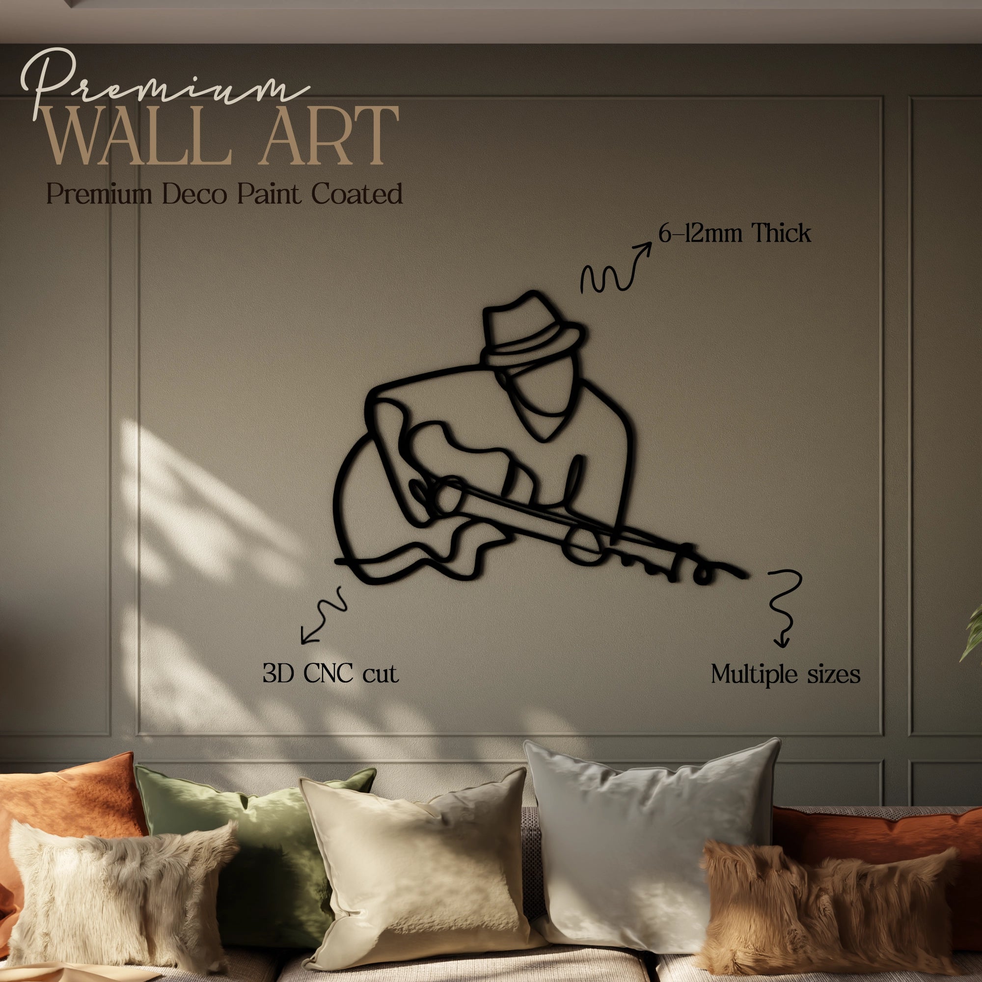 The Guitarist Wall Art  - 40x28 Inches