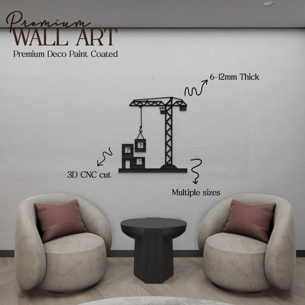 Construction Crane Wall Art