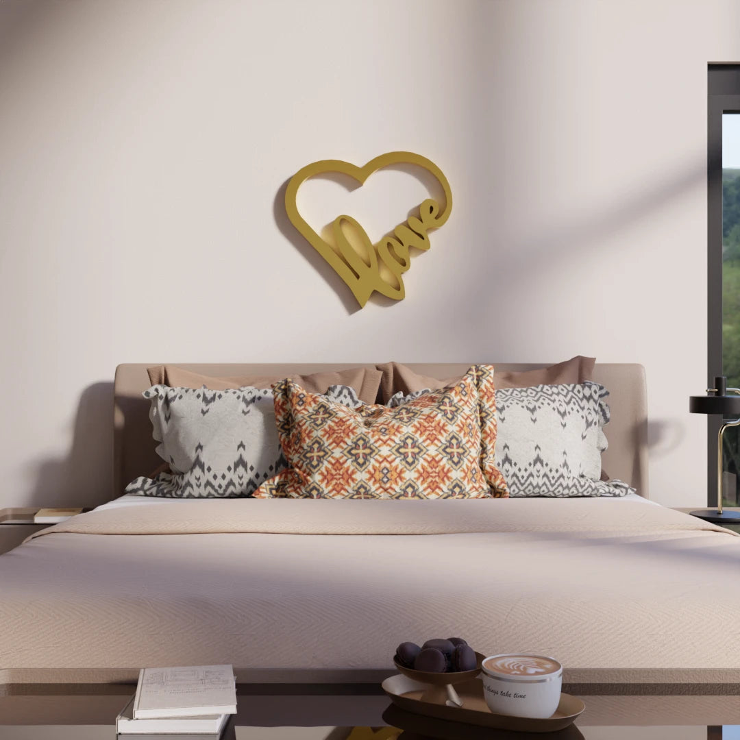 Contemporary Heart and Love metal artwork – Shopnow