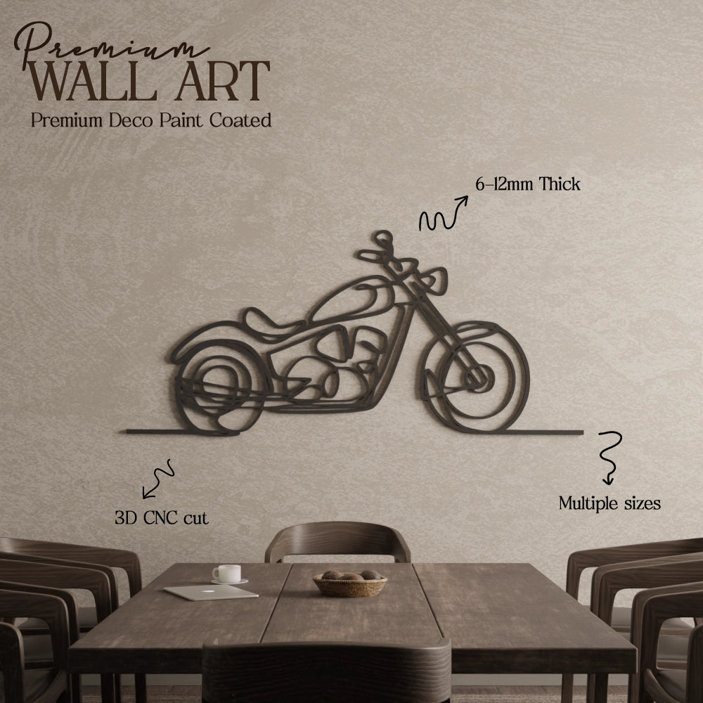 Bike Wall Art - 40x18 Inches