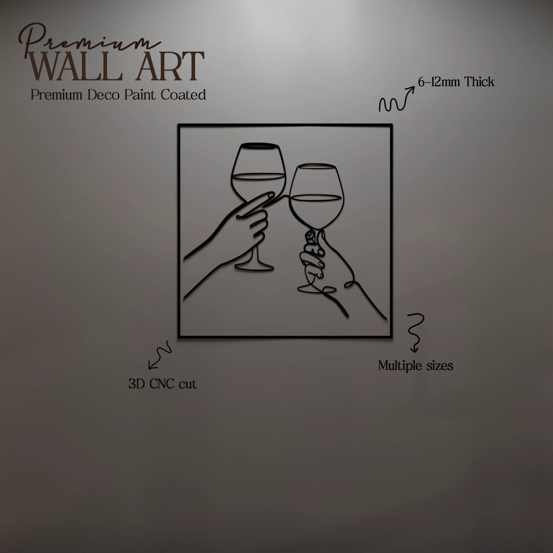 Cheers Bar Wall Art- 40x40 Inches