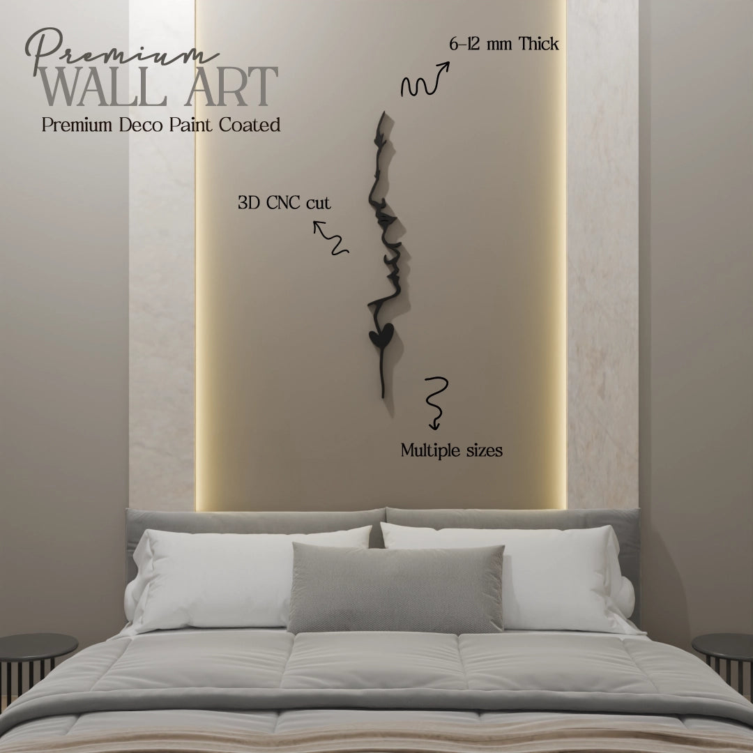 Metafurn Forehead Kiss wall art for bedroom