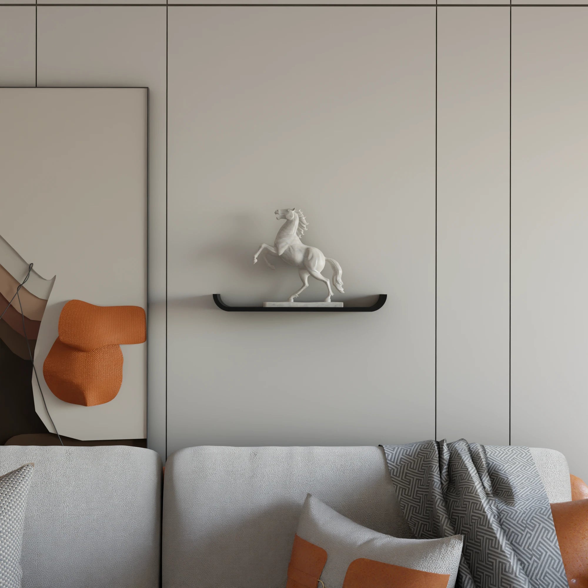 U Shape Wall Shelf