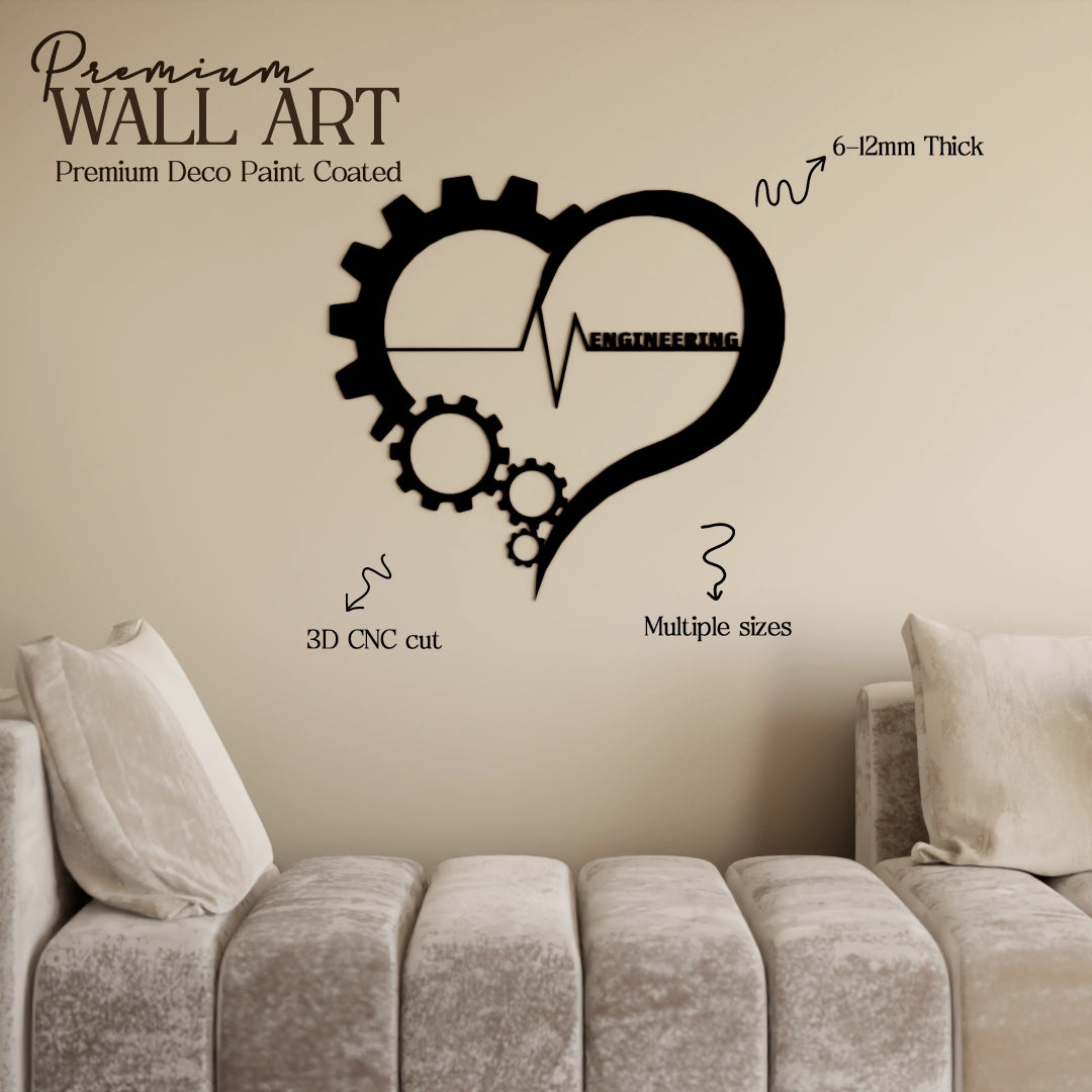 Engineered With Heart- 40x37 Inches