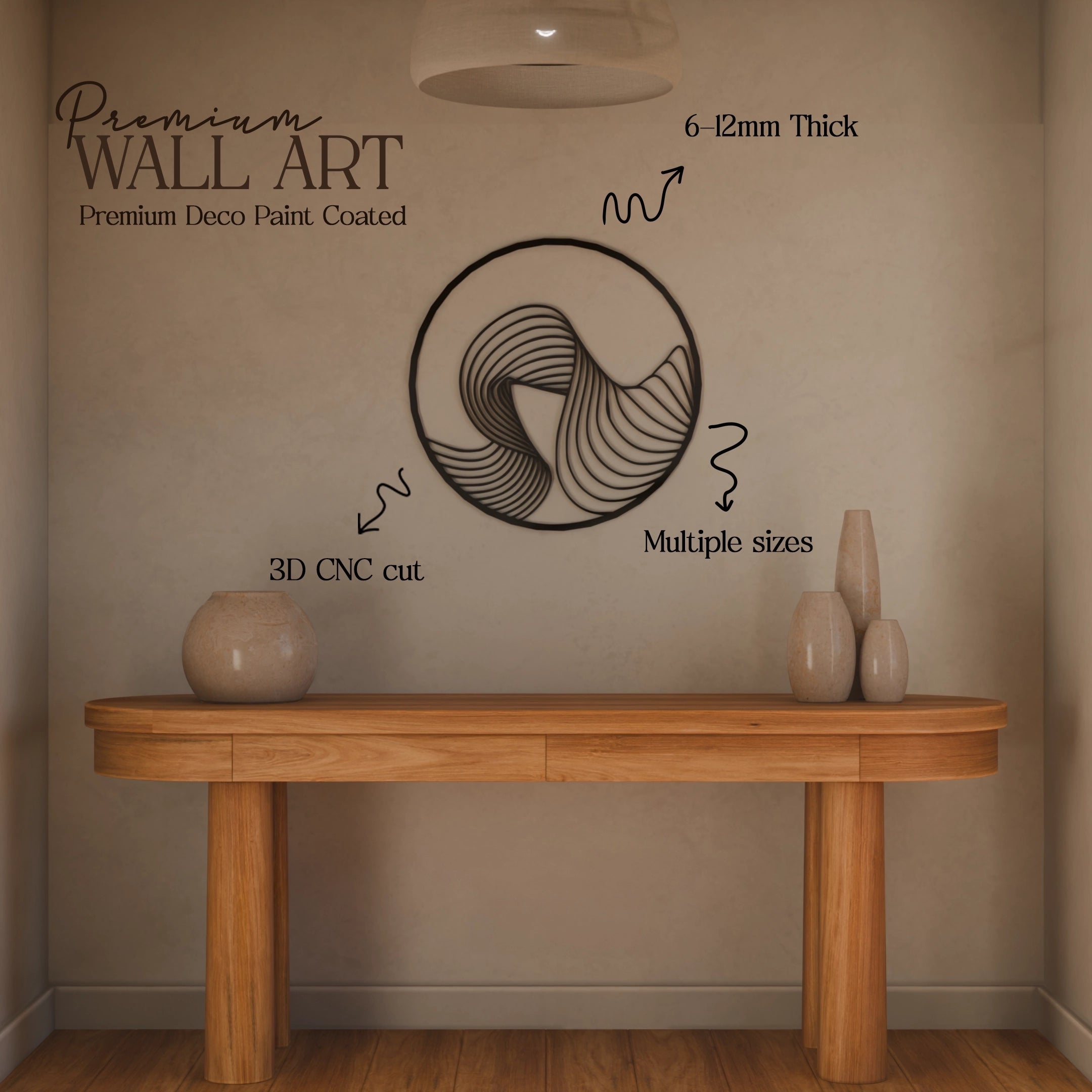 Metafurn Parametric Circle wall decor for living room