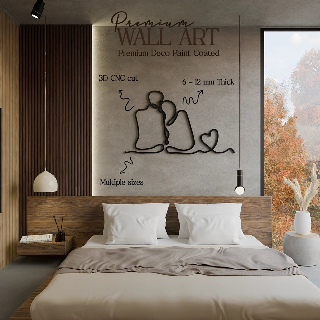 Metafurn He and She wall art for bedroom