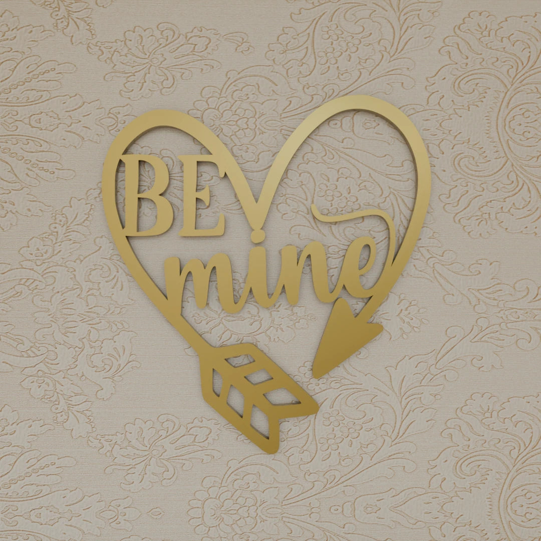 Contemporary Be Mine metal artwork – Shop now