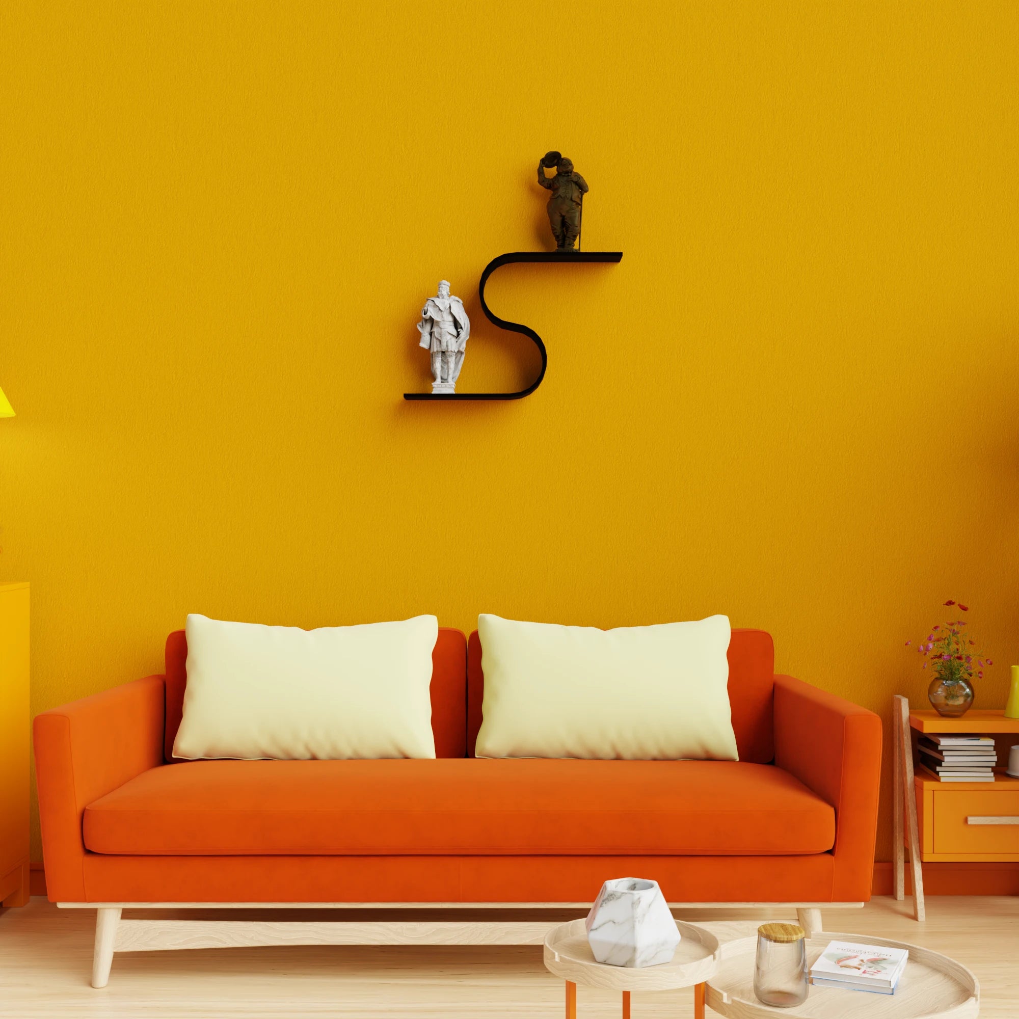 S Shape Wall Shelf