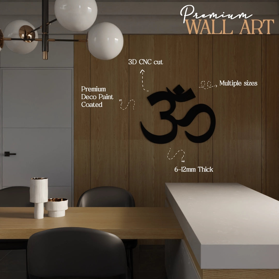 Om Pooja room decor