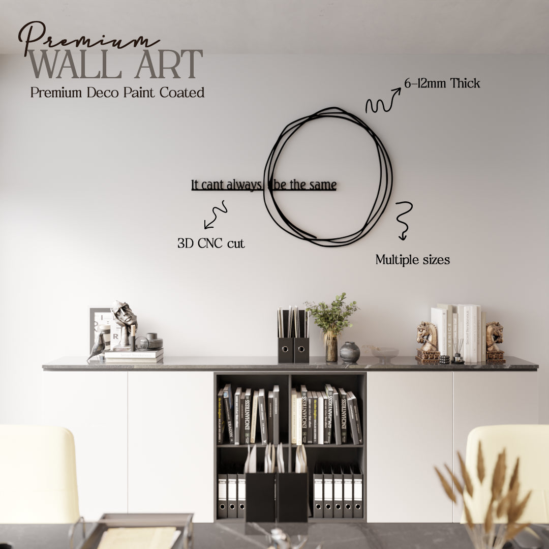Metafurn It Can’t Always Be the Same modern wooden wall art