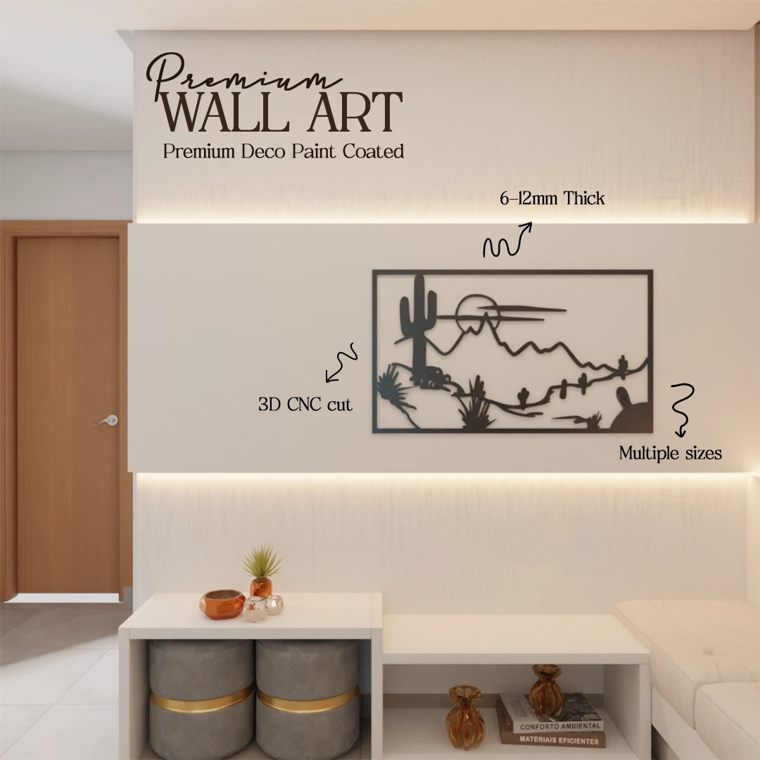 Metafurn Desert Outline wall decor for living room
