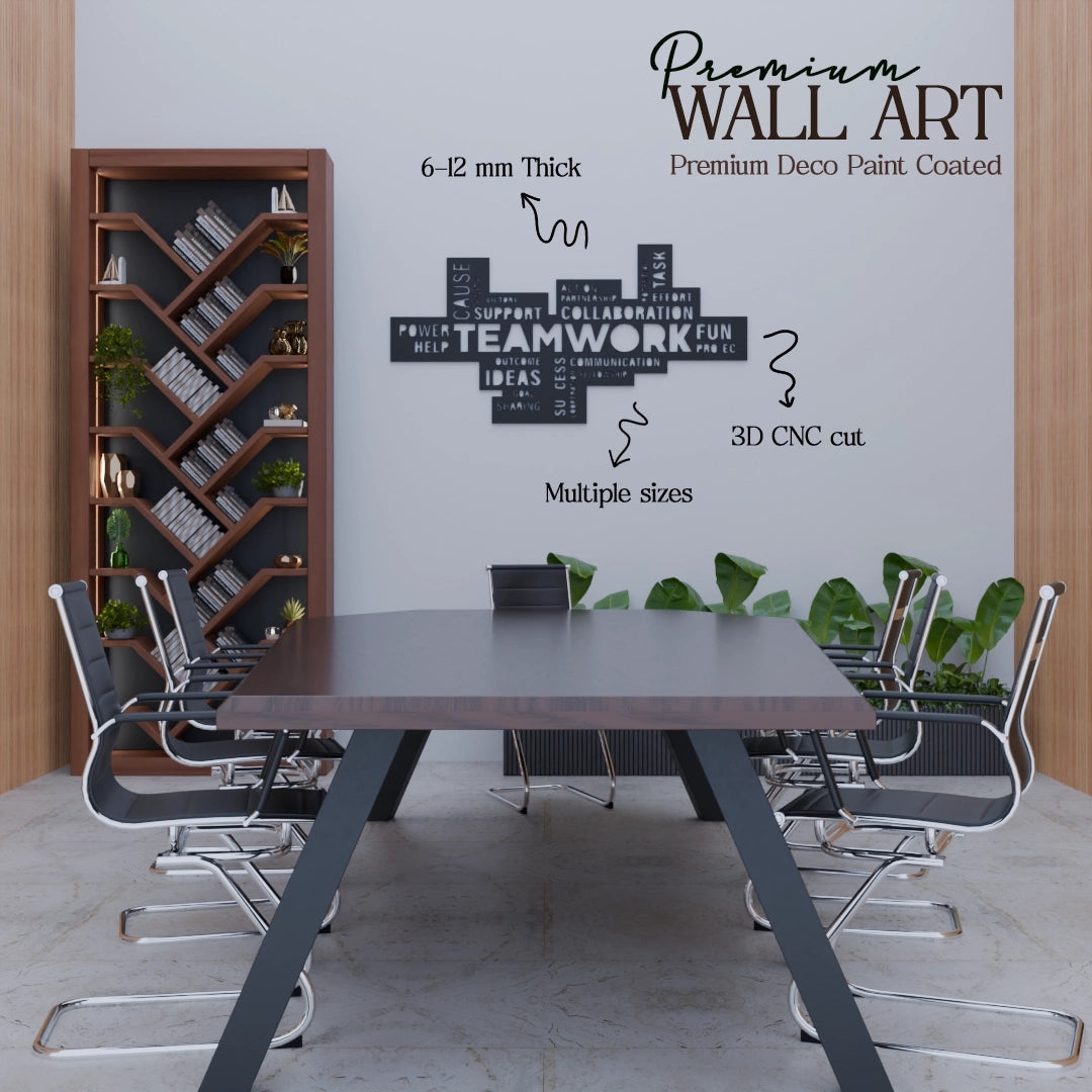 Metafurn Teamwork modern wooden wall art