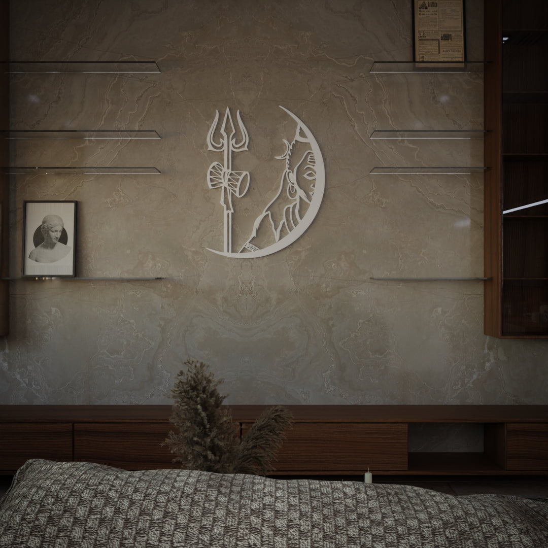Metafurn Shiva Contemporary Wooden Wall Decor For Peaceful Homes