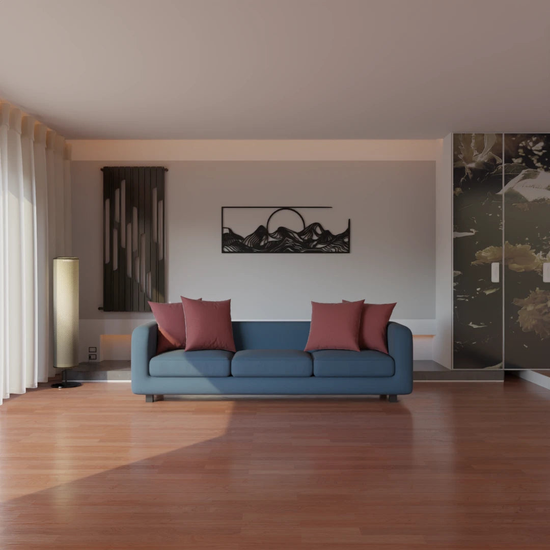 Elegant Rising Sun metal wall art – Buy now