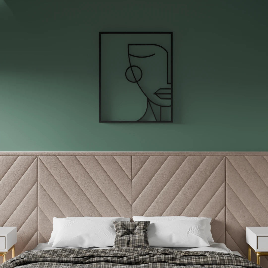 Elegant Female Head metal wall art – Buy now