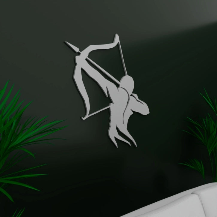 Metafurn Archer Stylish Wooden Wall Decor For Meditation Spaces