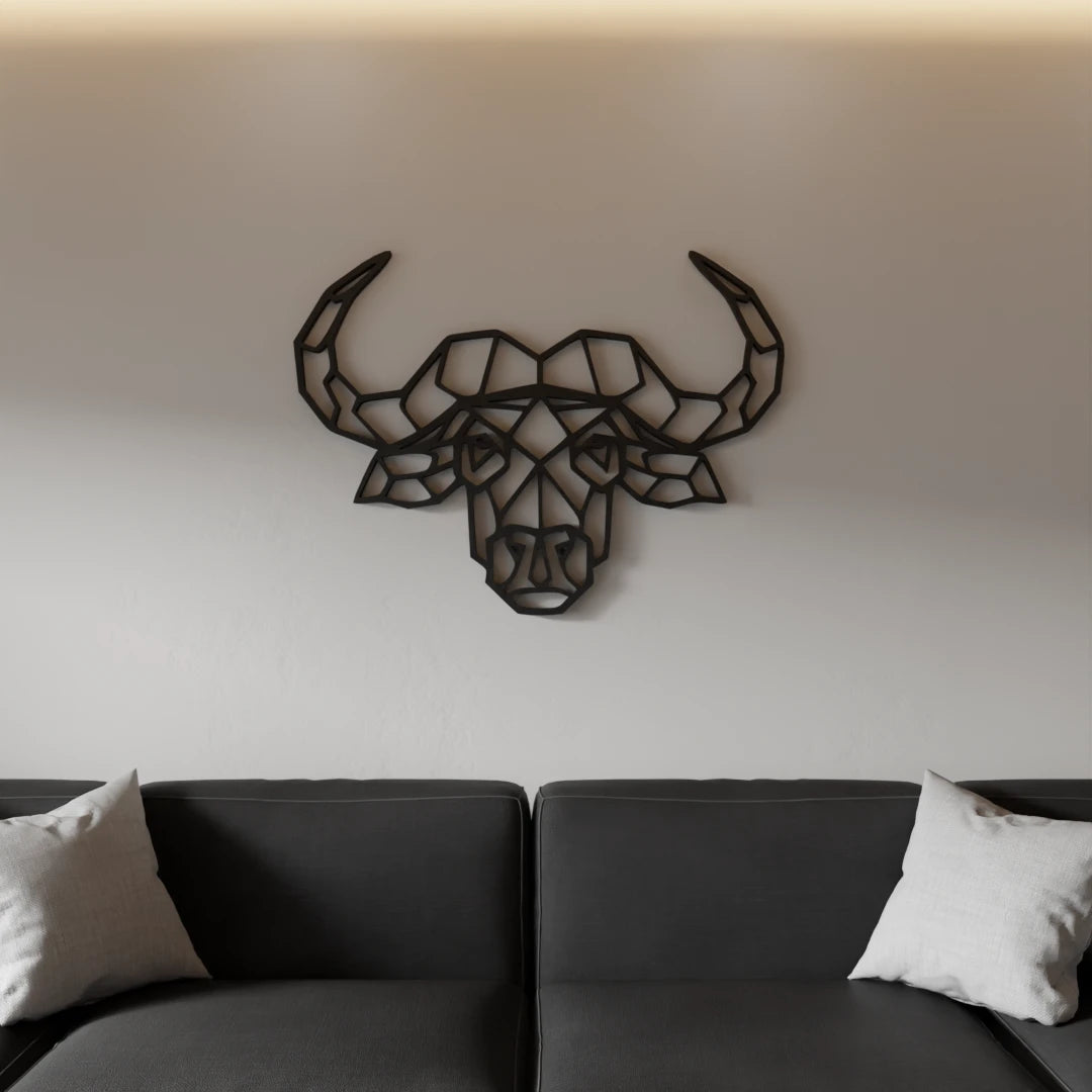 Bold Bull Head metal wall art – Buy now