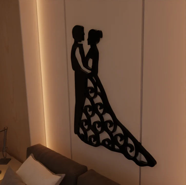 Elegant Couple metal wall art – Buy now