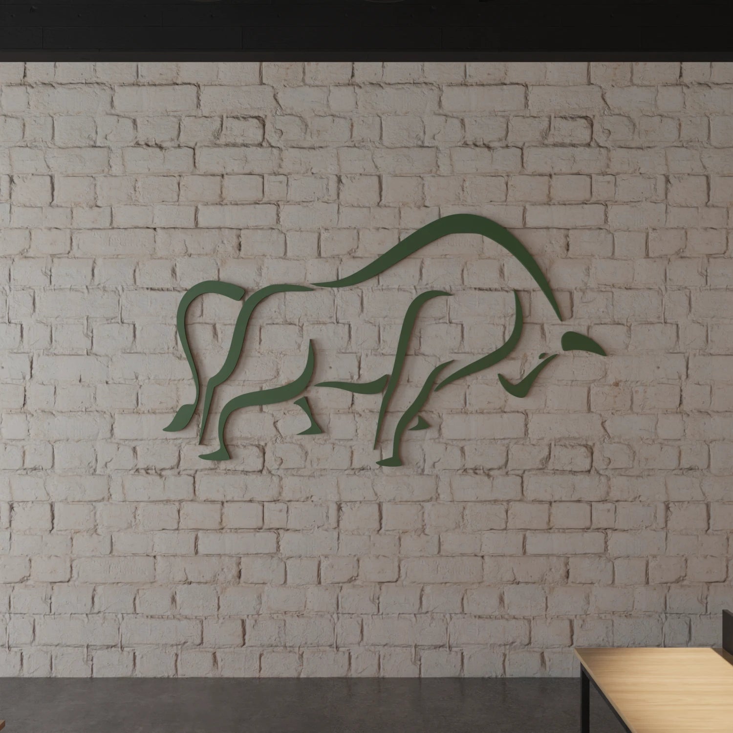 Stock Market Bull - 40x24 Inches