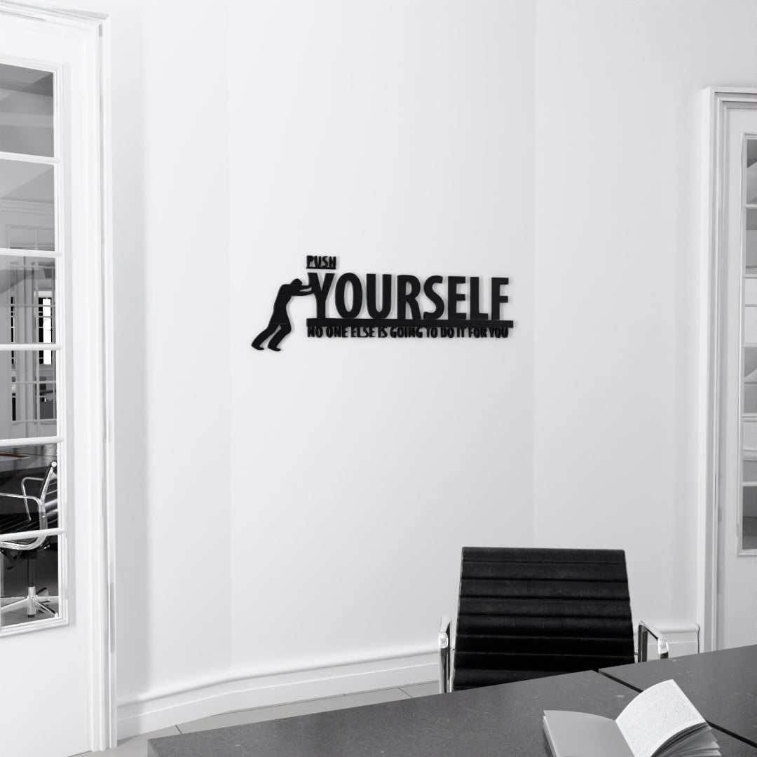 Metafurn Push Yourself beautiful wooden wall decor