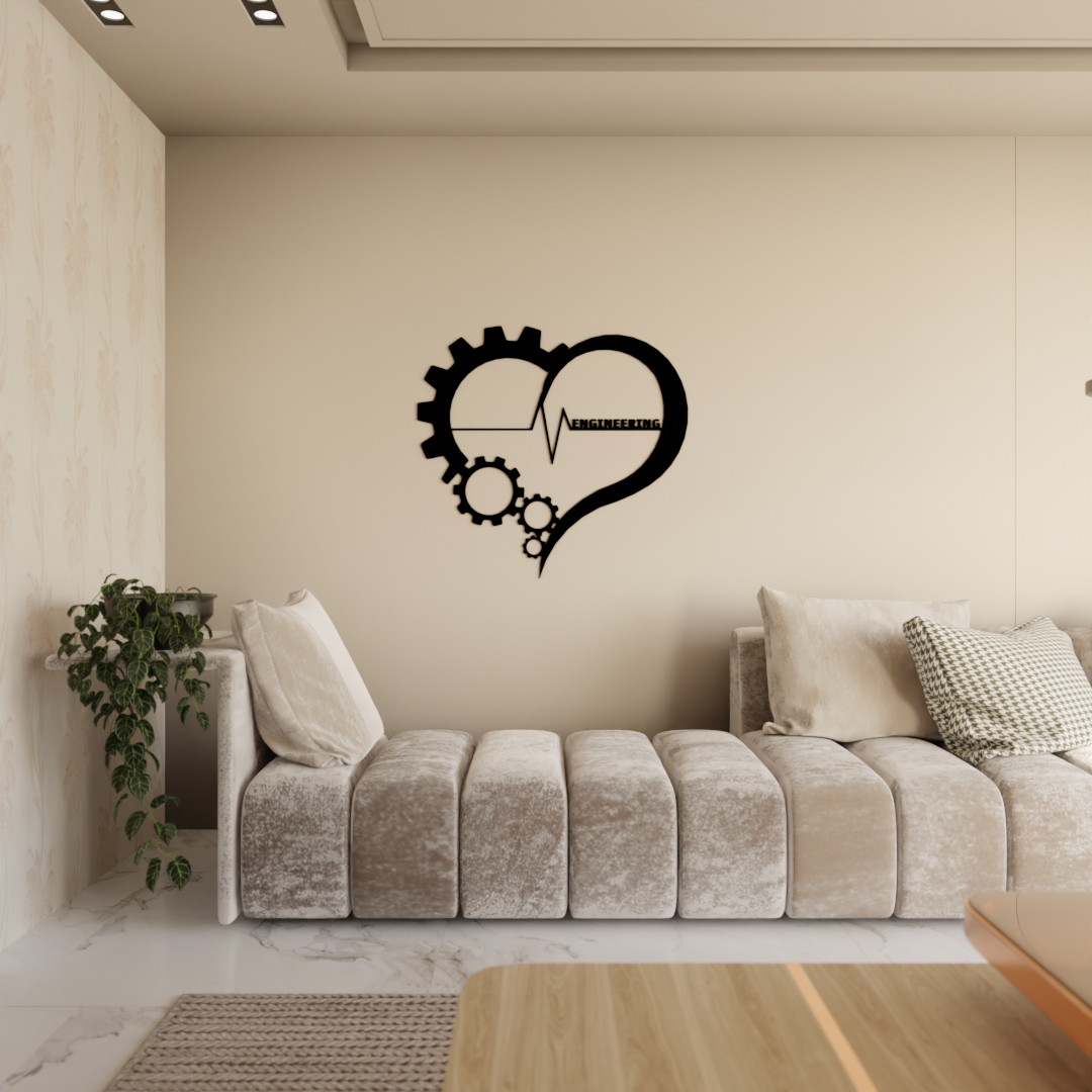 Engineered With Heart- 40x37 Inches