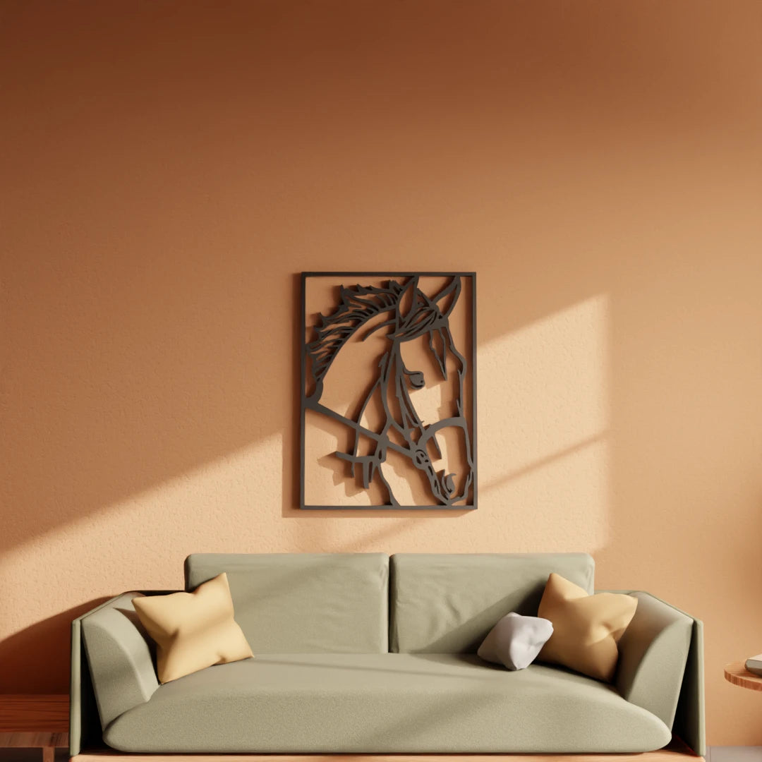 Majestic Horse Head metal wall art – Buy now