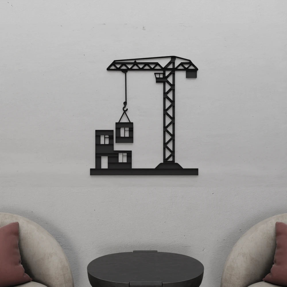 Construction Crane Wall Art