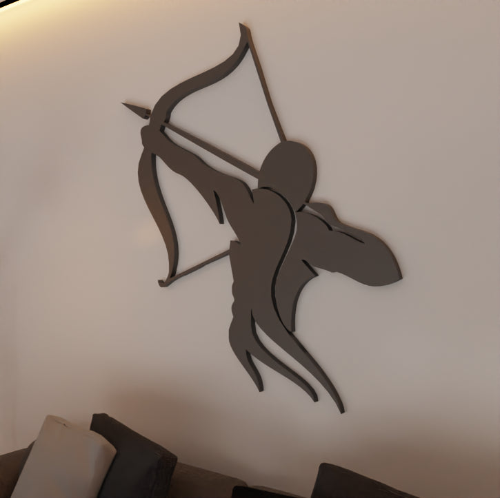 Metafurn Archer Modern Wooden Wall Decor For Office And Home