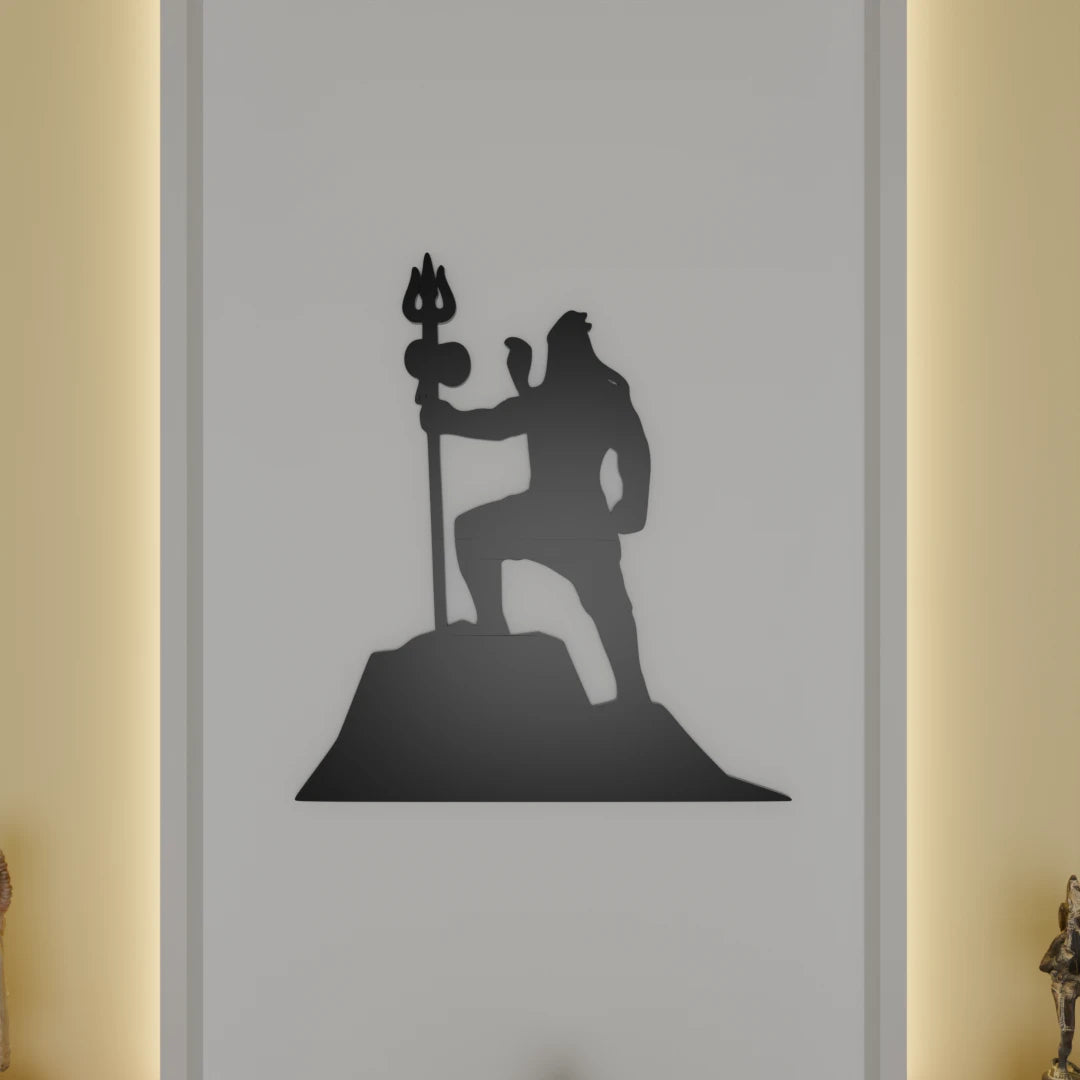 Metafurn Natraj Decorative Wood Wall Art For Home Temples