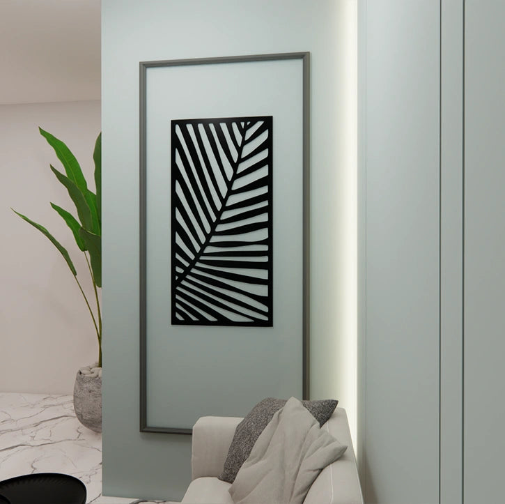 Metafurn Palm Leaf beautiful wooden wall art with botanical design