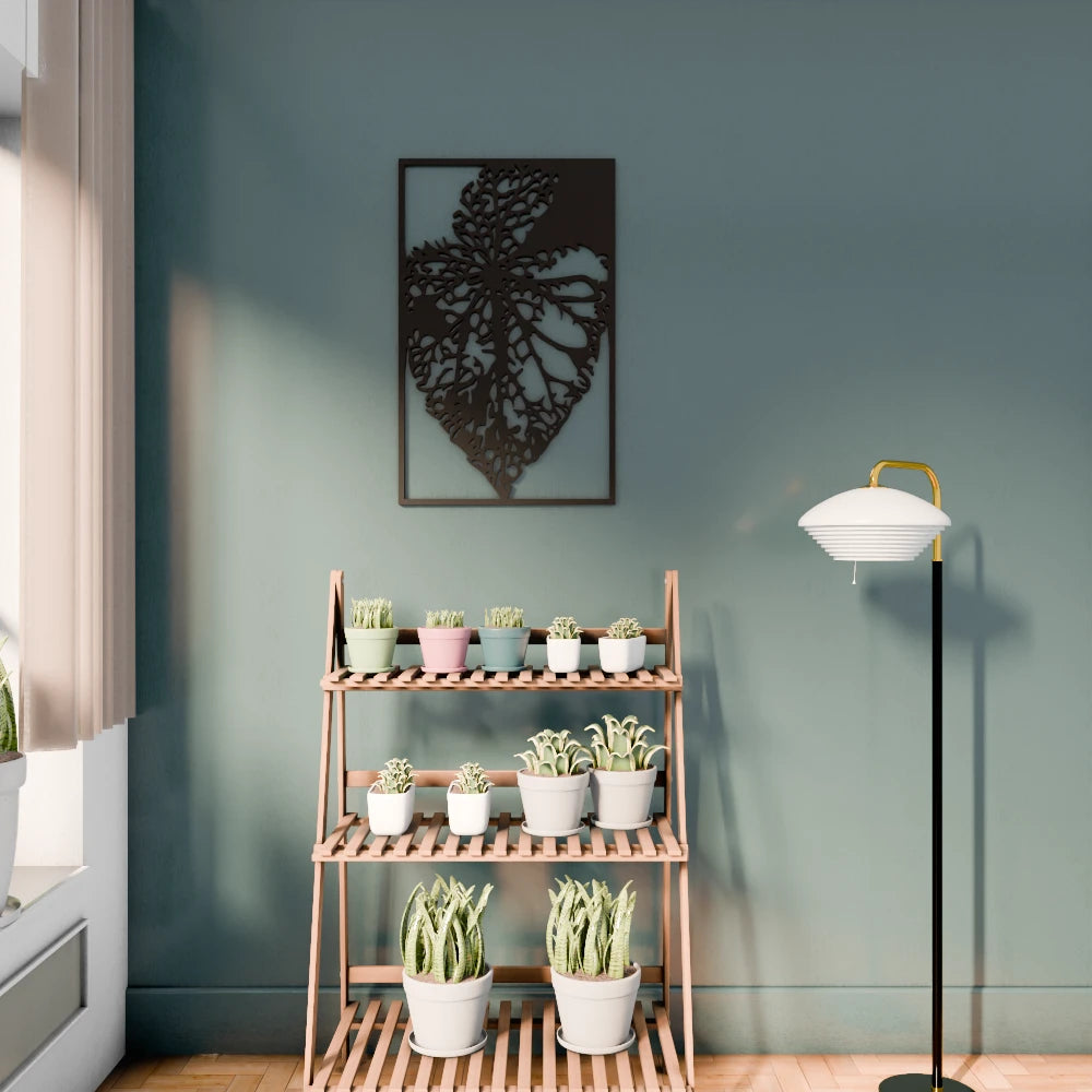 Metafurn Skeleton Leaf beautiful wooden wall art with nature-inspired design