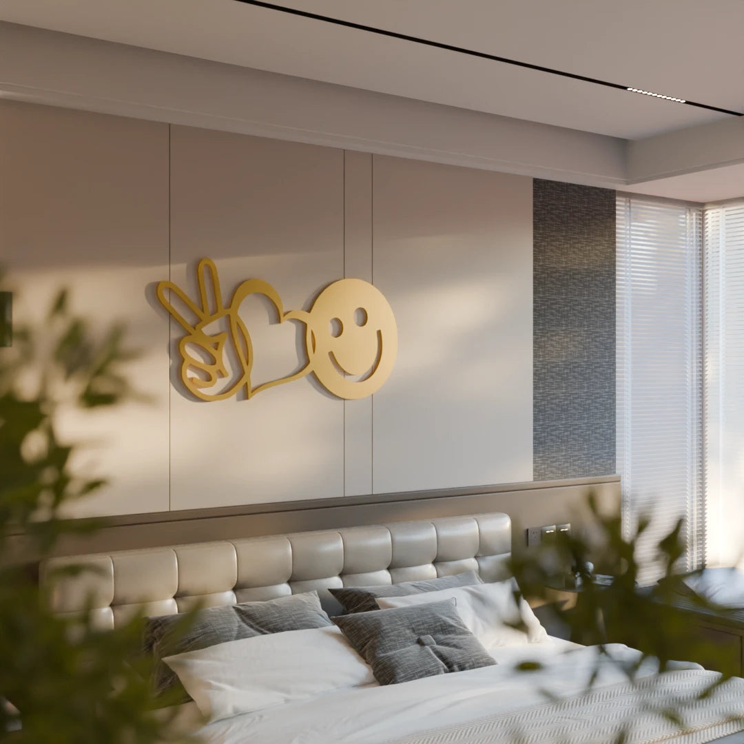 Peaceful Love and Peace wall art for tranquil spaces