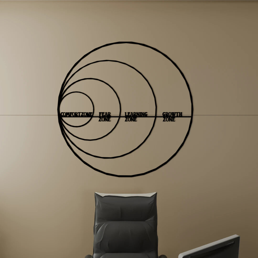 Wooden decor for startups and workspaces – Startup Zone wall art by Metafurn