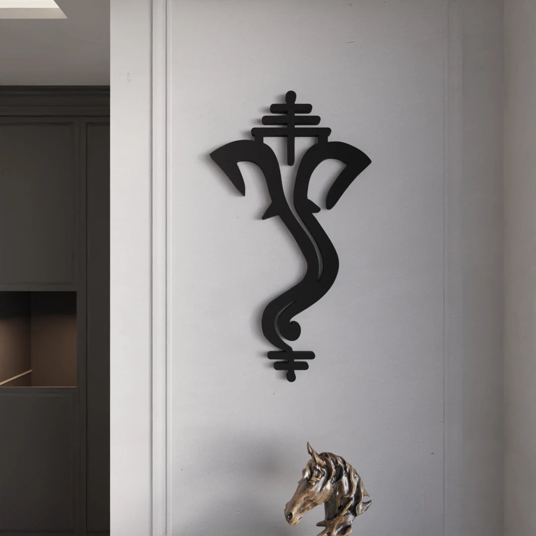 Metafurn Vignaharta Beautiful Wooden Wall Art For Home Temples