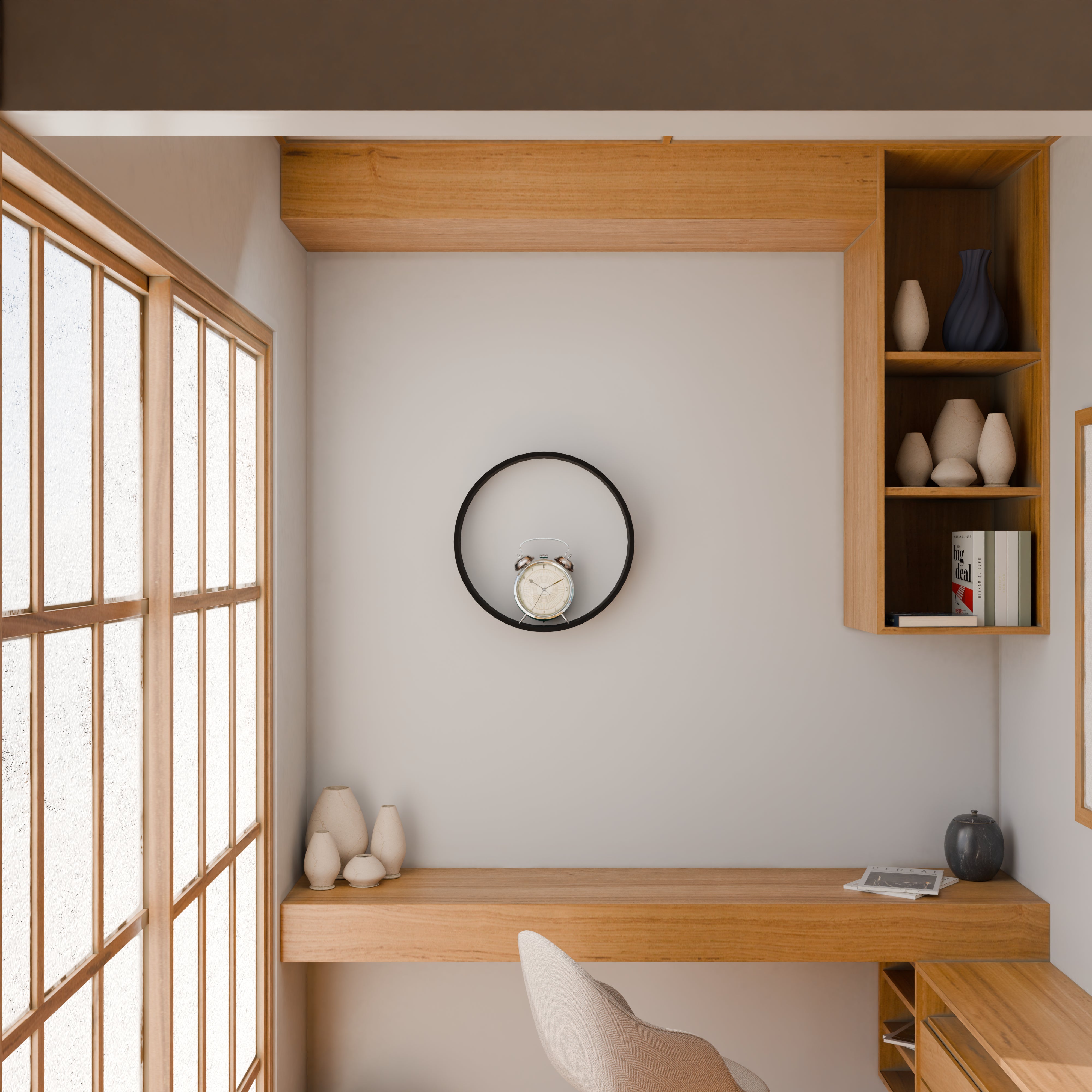 Circle Shape Wall Shelf