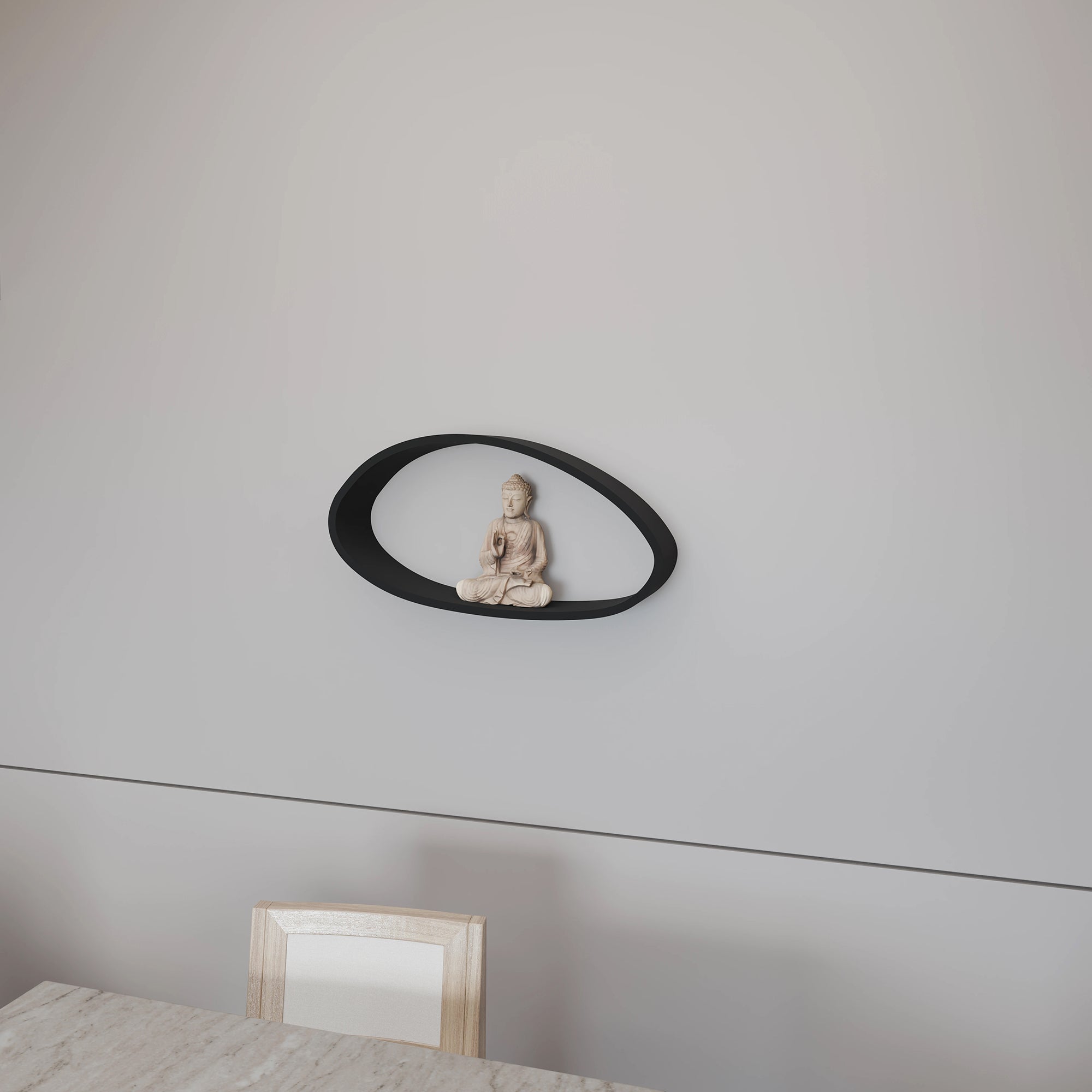 Oval Shape Wall Shelf