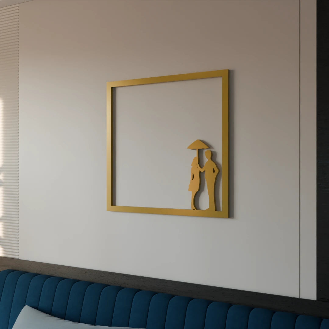 Poetic Love wall frame for bedroom decor by Metafurn
