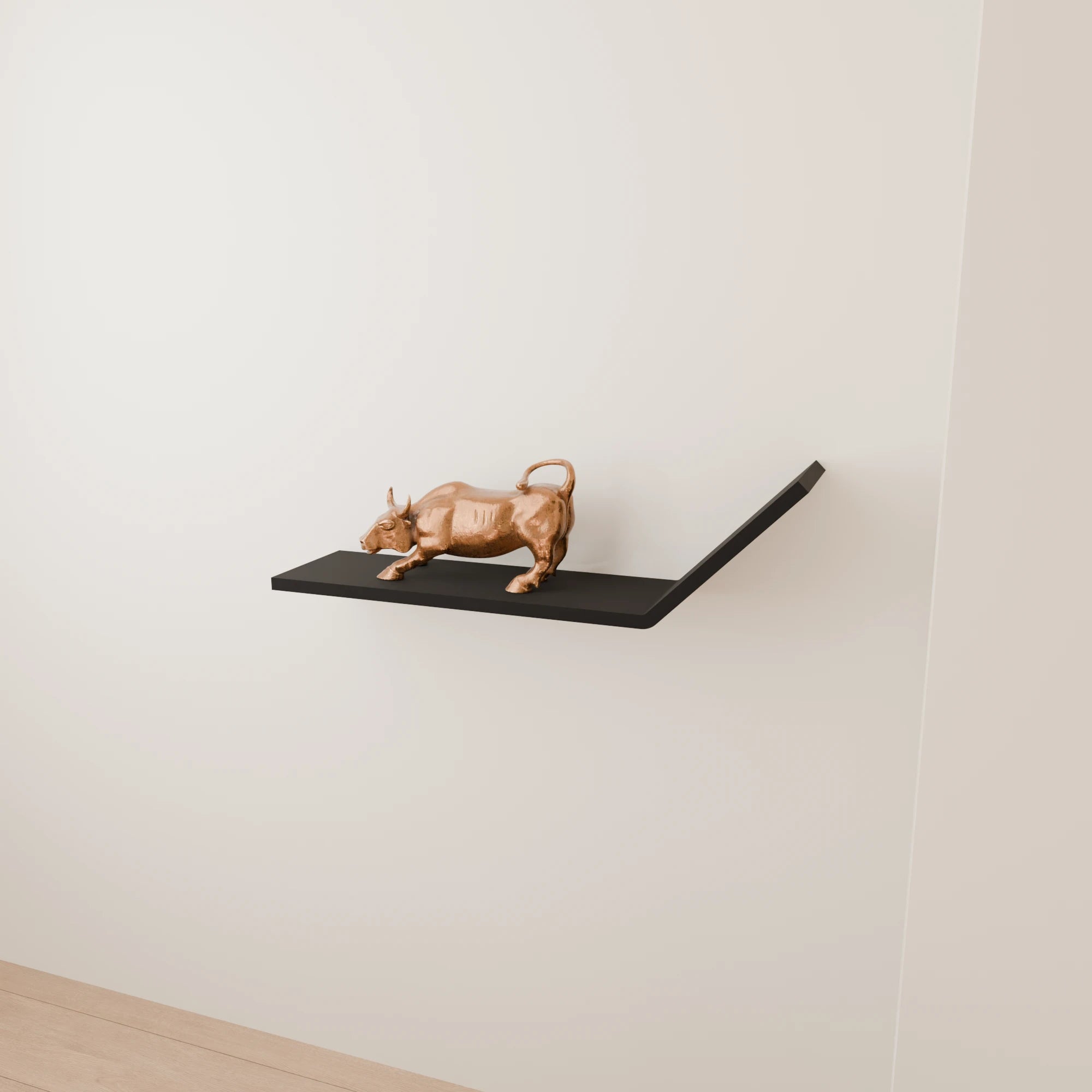 Lifted Edge Shape Wall Shelf