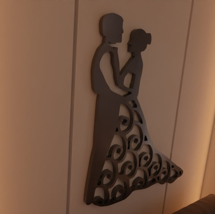 Contemporary Couple metal artwork – Shop now