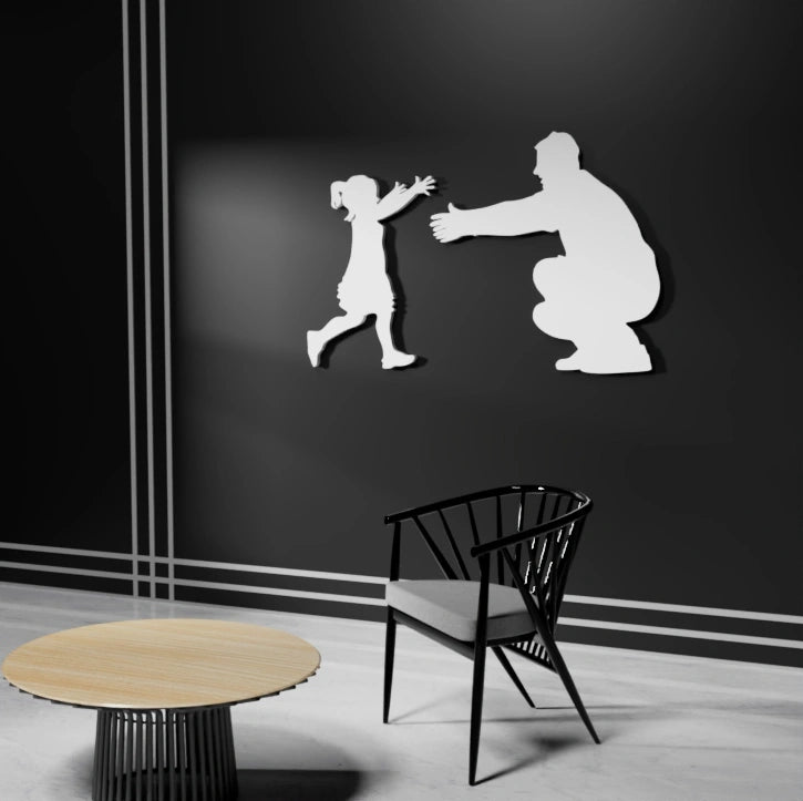 Luxury Father and Daughter wall decor for home – Shop now