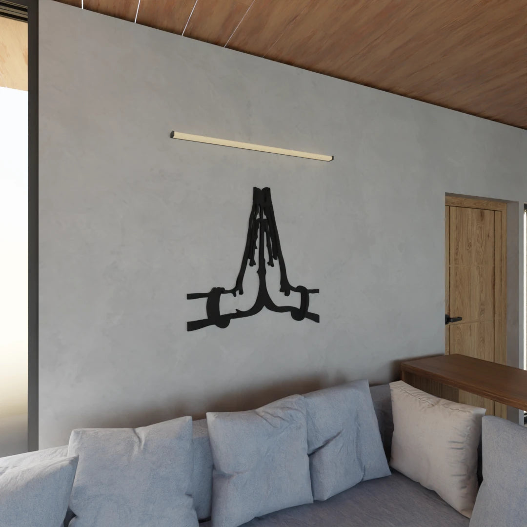 Stylish Namaste Hands wall hanging for home