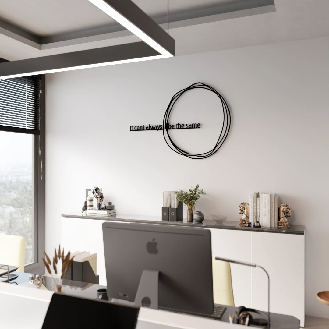 Metafurn It Can’t Always Be the Same handcrafted wooden wall art
